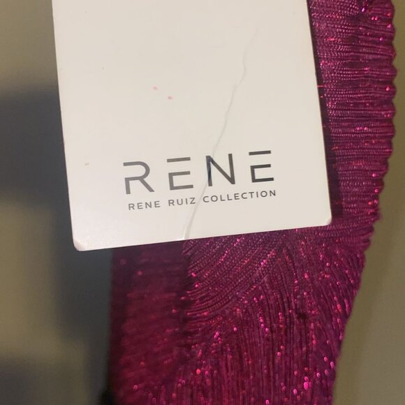 RENÉ RUIZ METALLIC STRAPLESS GOWN - Picture 7 of 7